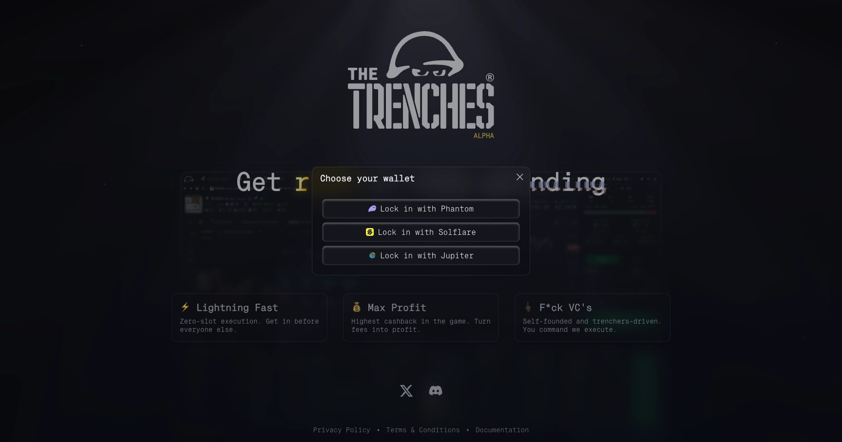 Wallet provider popup